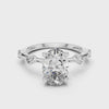 2.2 Carat Fancy Oval Cut Moissanite Ring
