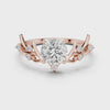 1 Carat Desginer Round Cut Moissanite Ring