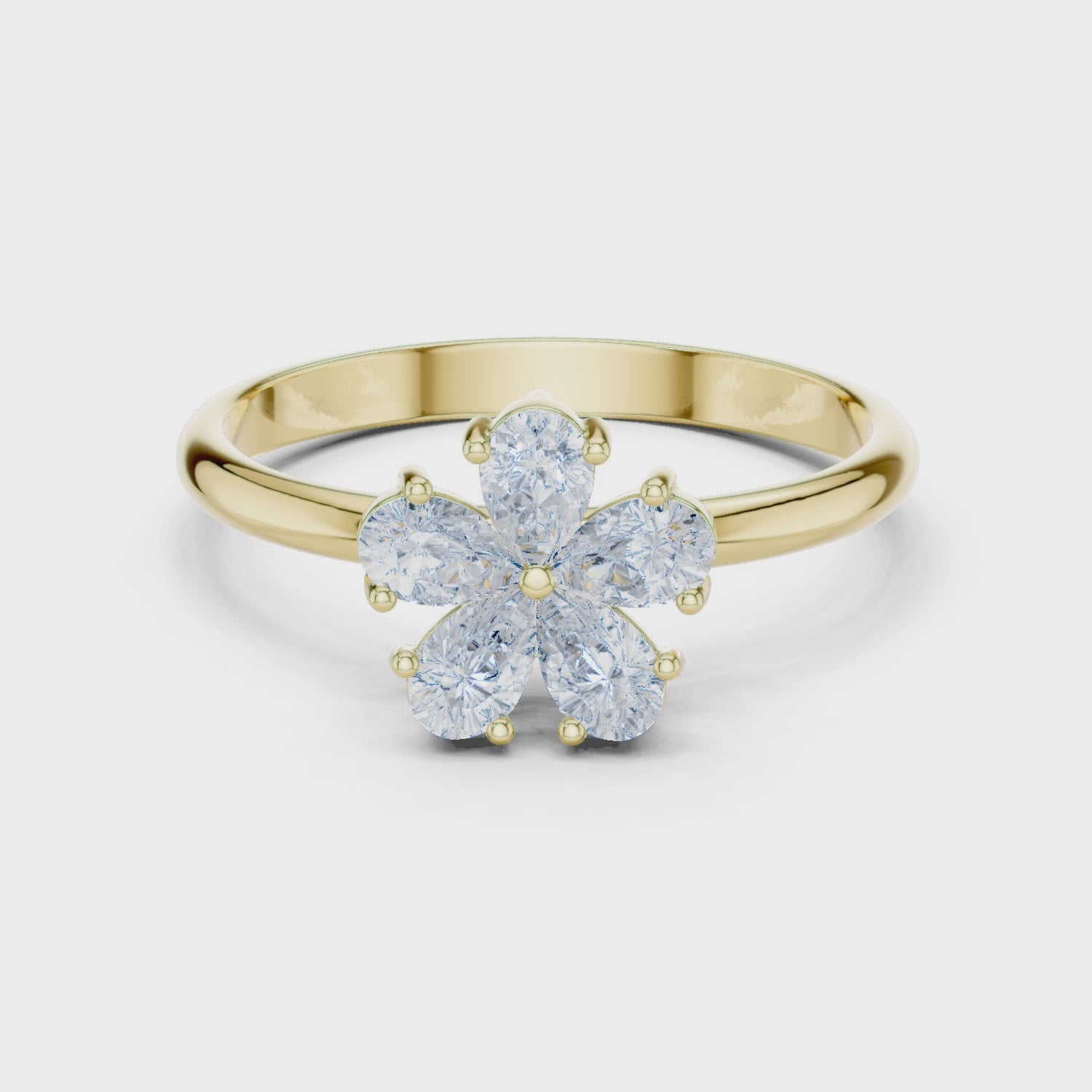 0.46 Carat Louis Vuitton Inspired Fine Moissanite Ring
