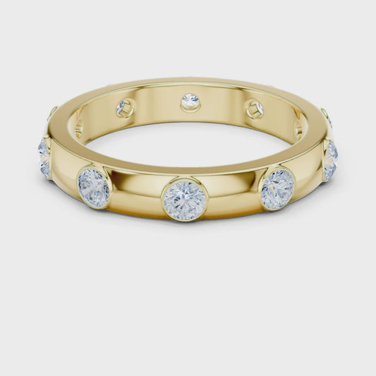 3.37 mm Cartier Inspired Moissanite Band