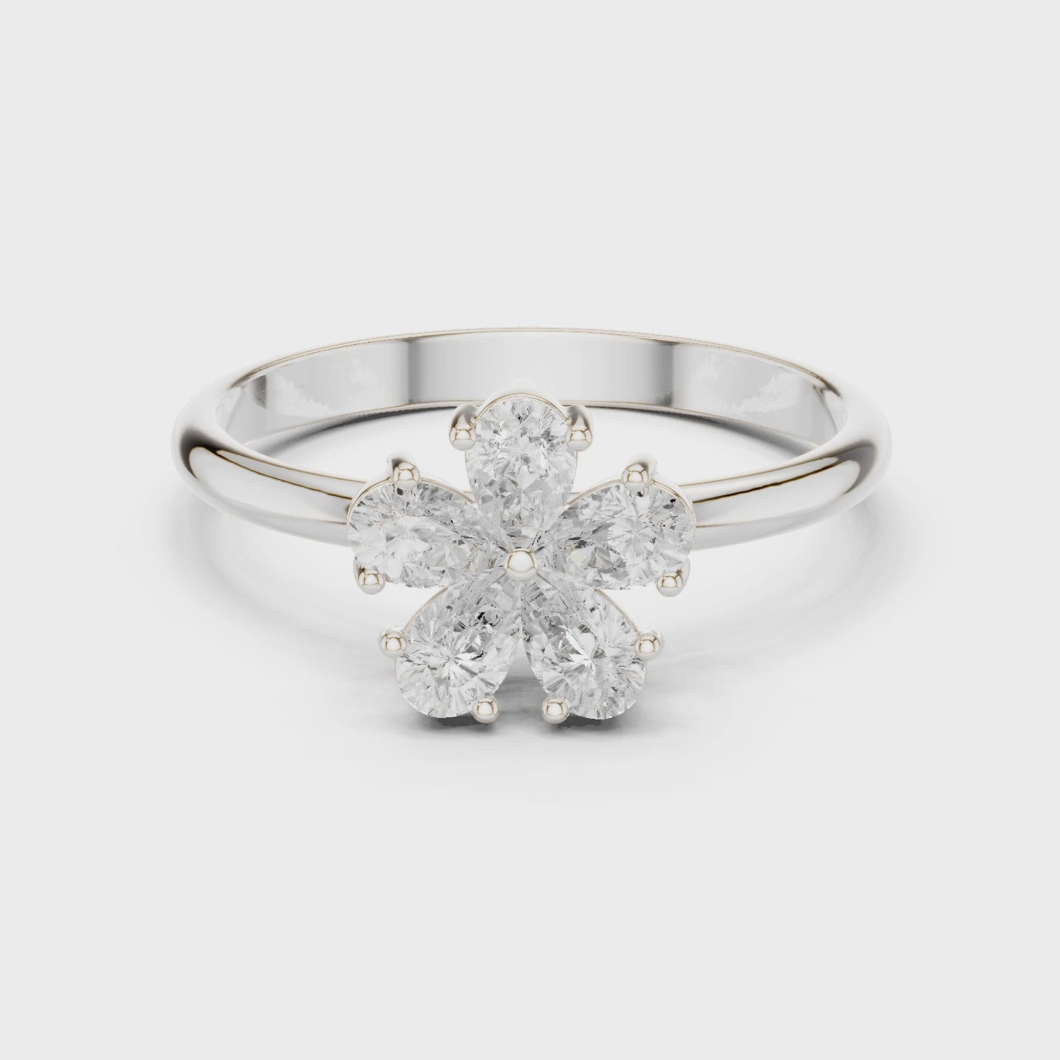 0.46 Carat Louis Vuitton Inspired Fine Moissanite Ring