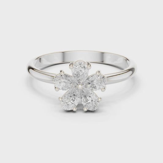 0.46 Carat Louis Vuitton Inspired Fine Moissanite Ring