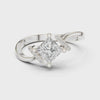 0.7 Carat Princess Cut Moissanite Ring
