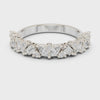 2.45 mm Marquise cut Moissanite Band