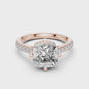 3.8 Carat Elegant Cushion Cut Moissanite Ring