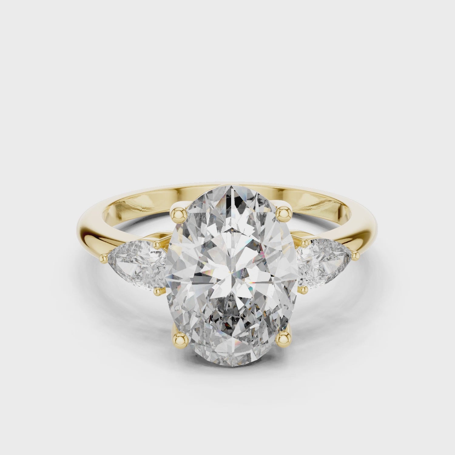 3.1 Carat Georgina Rodríguez Inspired Oval Cut Moissanite Ring