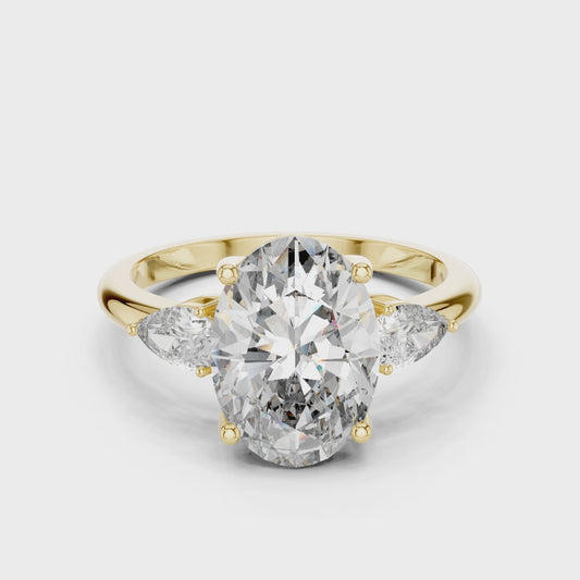 3.1 Carat Georgina Rodríguez Inspired Oval Cut Moissanite Ring