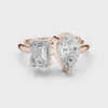 2.2 Carat Double Diamond Moissanite Ring