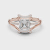 1.2 Carat Asscher Cut Moissanite Ring