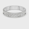 3.6 mm Round cut fine Moissanite Band