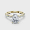 2.2 Carat Radiant Oval Cut Moissanite Ring