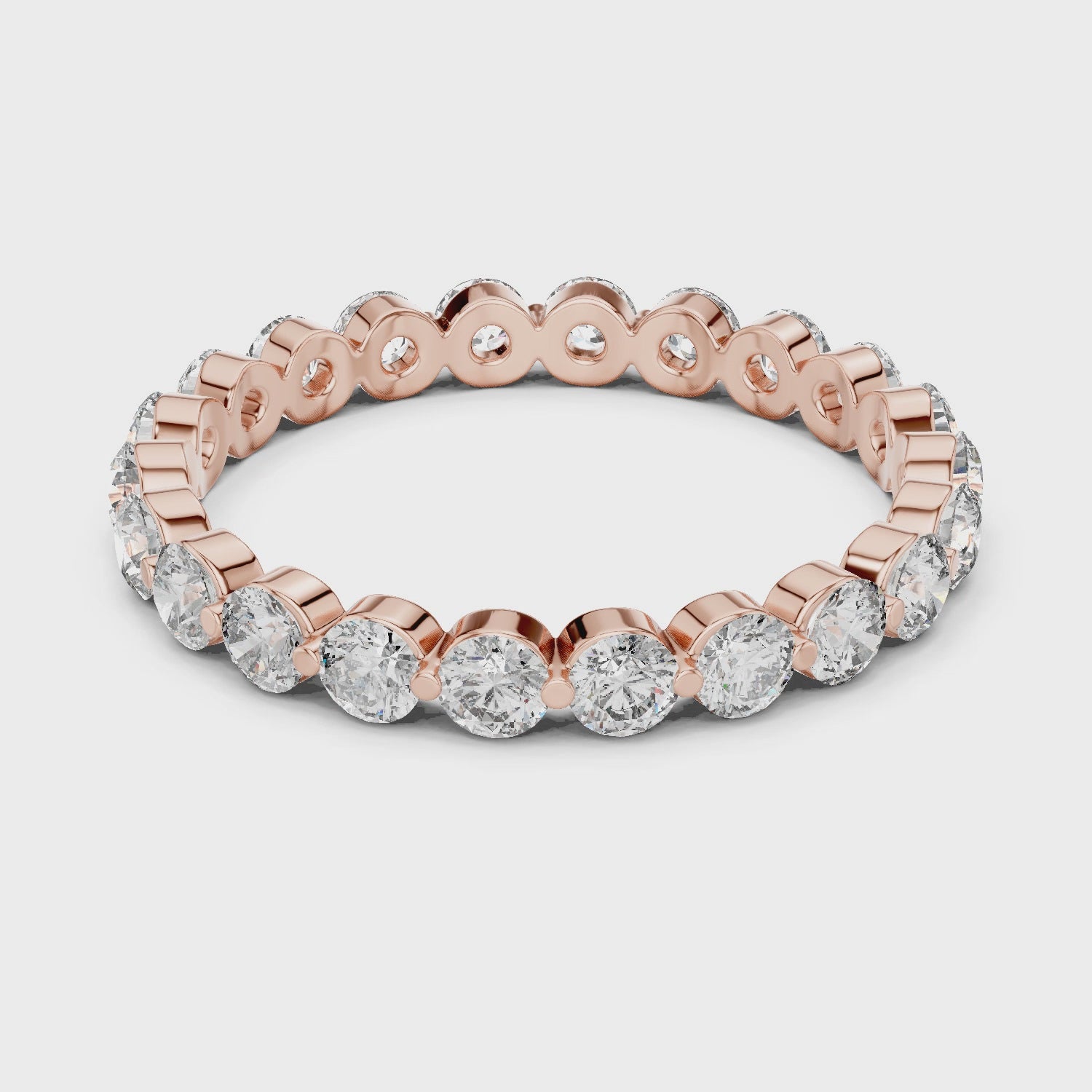 1.3 Carat - 2.6 mm Moissanite Band