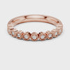 2.5 mm Round cut Moissanite Band