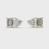 3 Carat Ritzy Dual Stone Moissanite Earrings