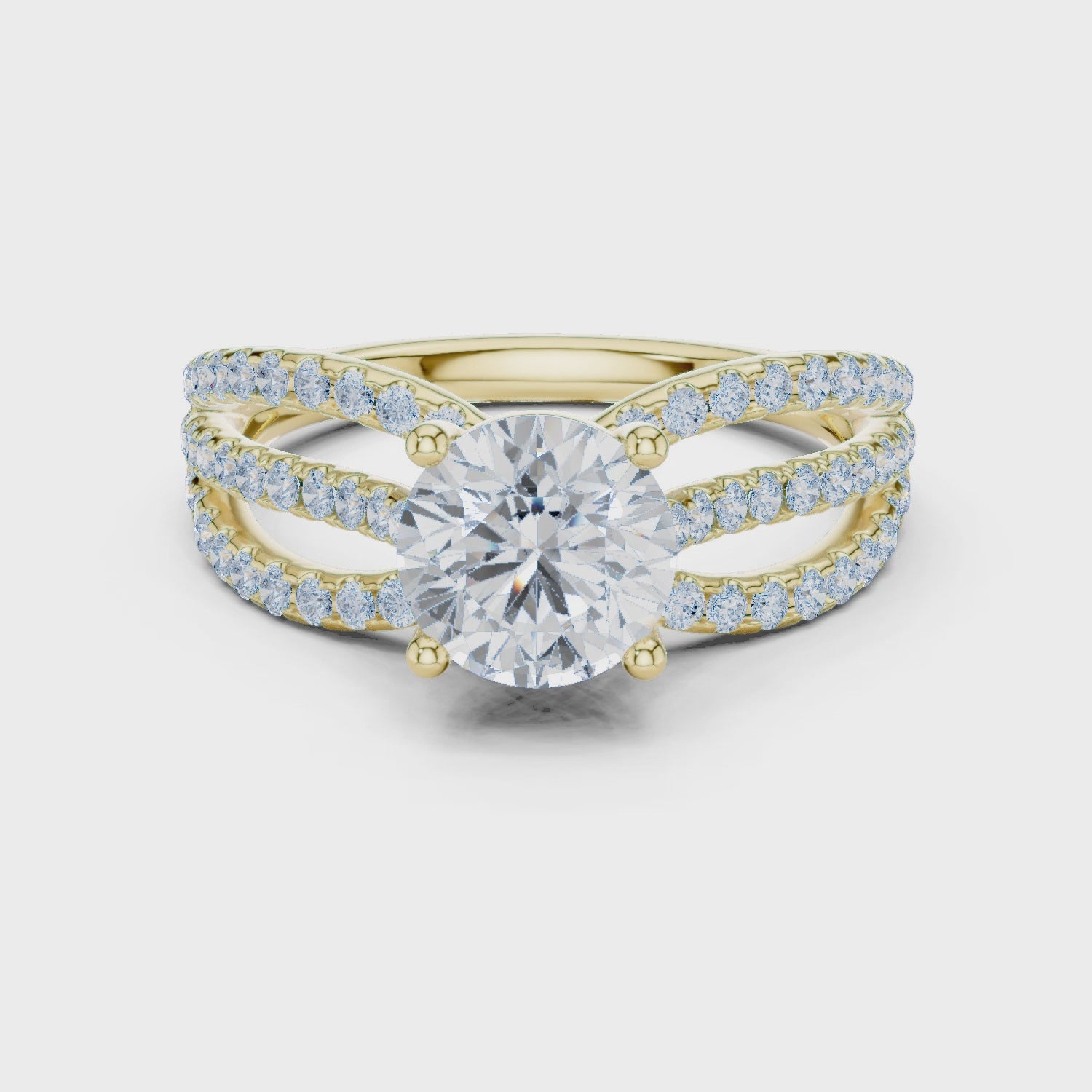 6.4 Carat Fancy Band Moissanite Ring
