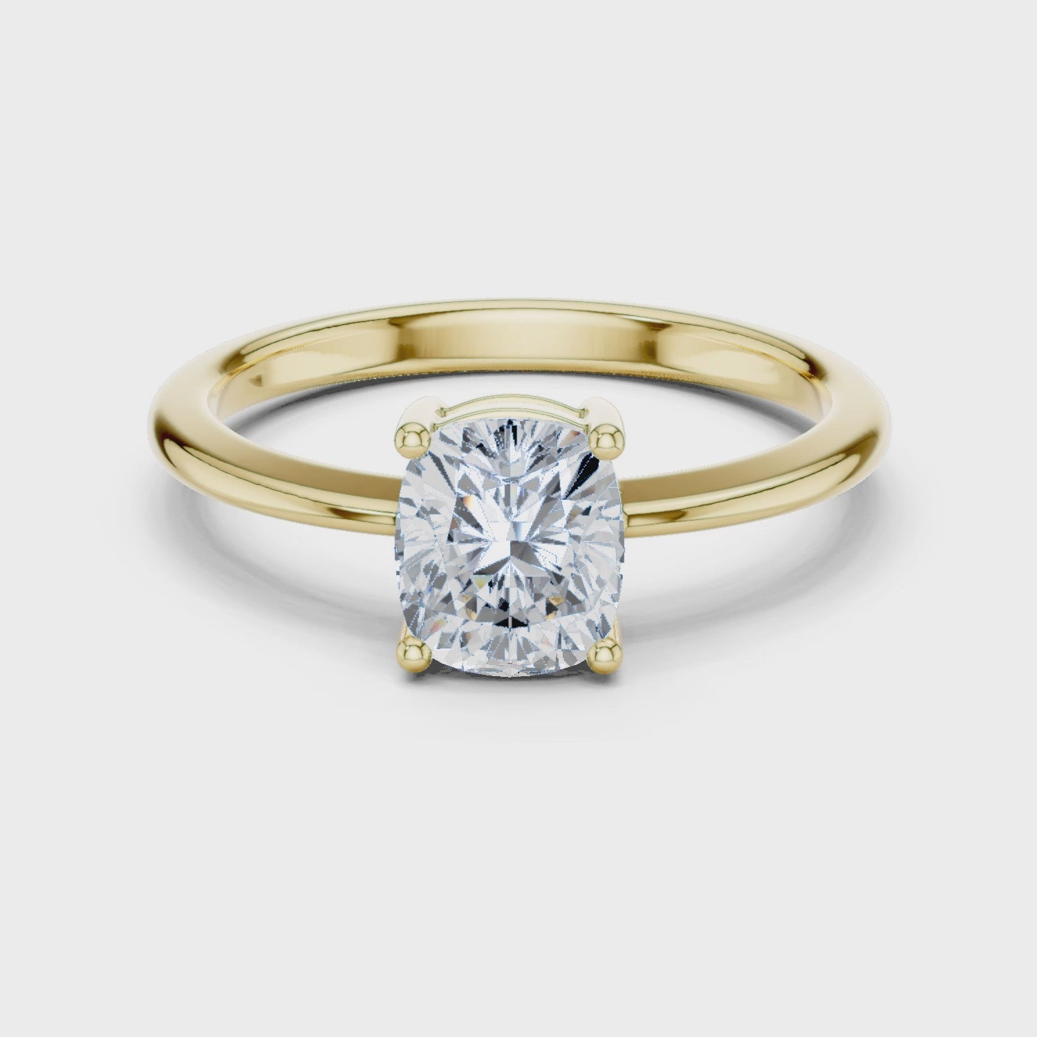 1 Carat Elegant Oval Cut Moissanite Ring
