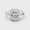 2.7 Carat Emerald Cut Moissanite Ring