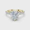 2.5 Carat Lucent Heart Cut Moissanite Ring