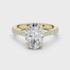2.2 Carat Oval Cut Moissanite Ring