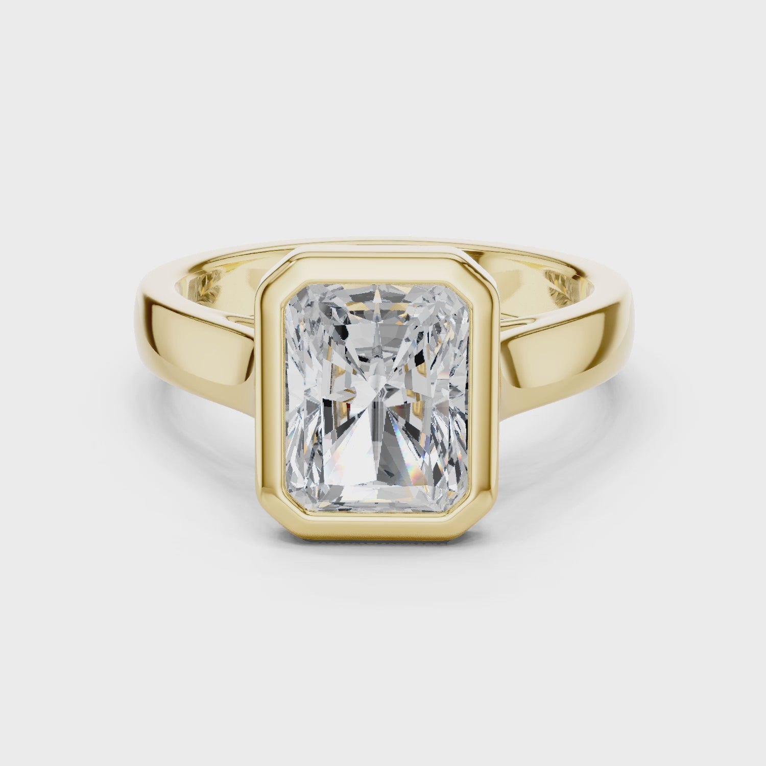 2 Carat Emerald Cut Moissanite Ring