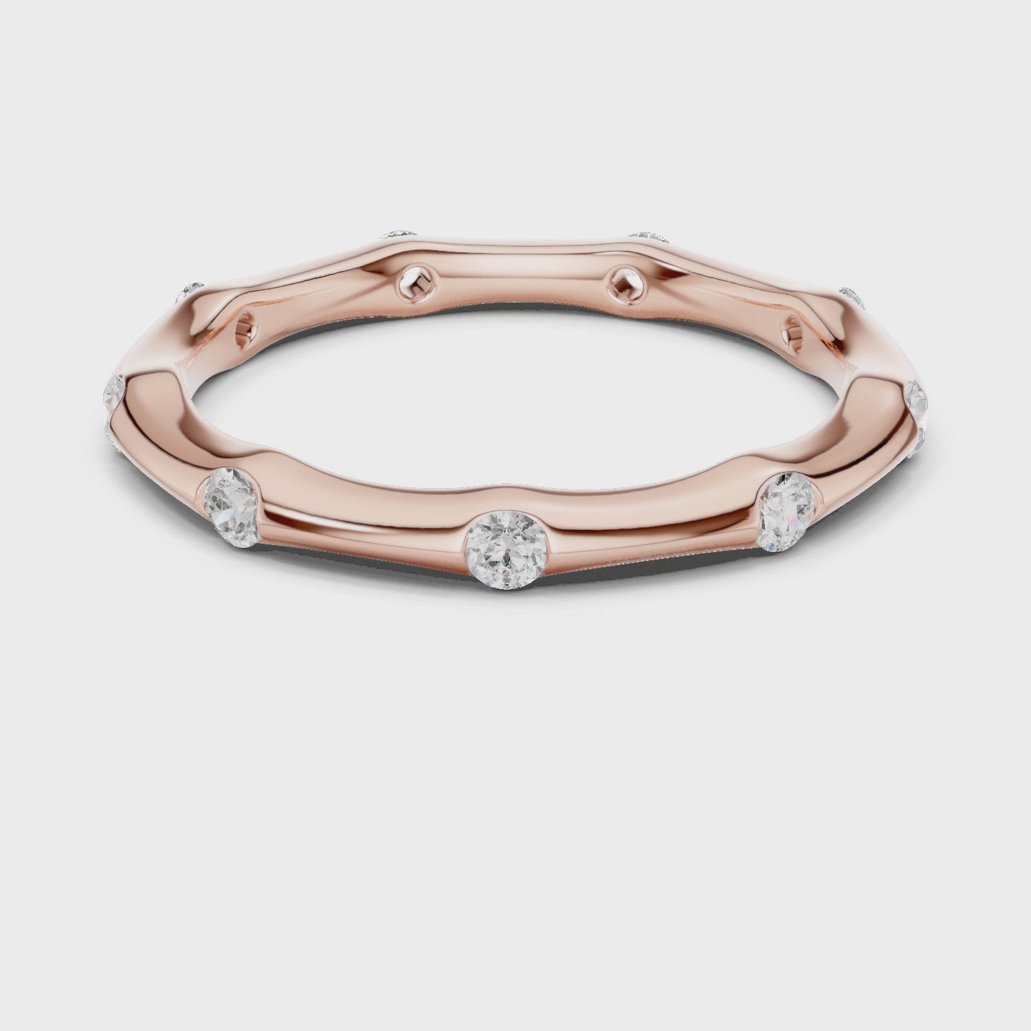 2.3 mm Cartier Inspired Moissanite Band