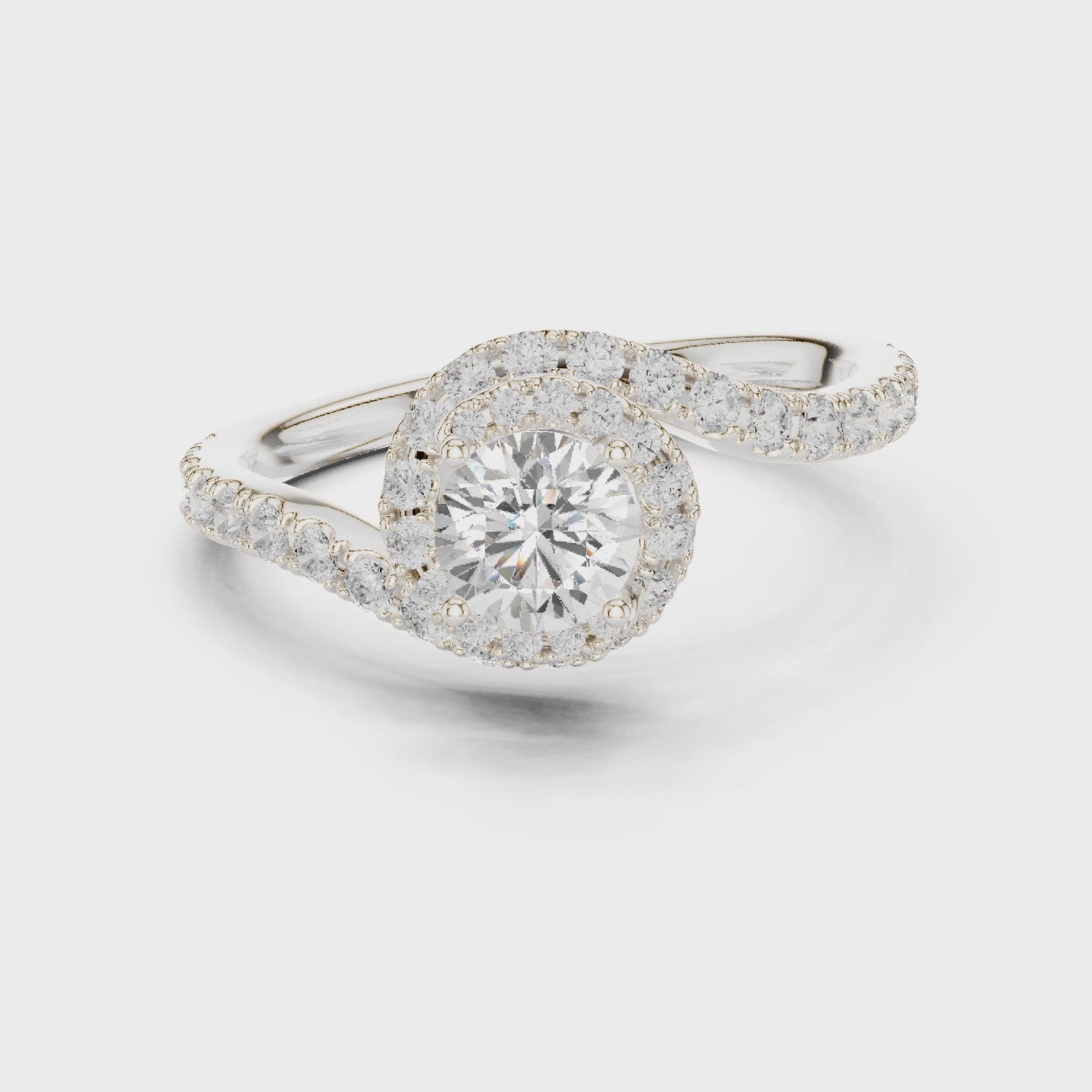 1.2 Carat Delicate Round Cut Moissanite Ring