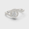1.2 Carat Delicate Round Cut Moissanite Ring