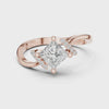 0.7 Carat Princess Cut Moissanite Ring