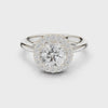 2 Carat Exquisite Round Cut Moissanite Ring