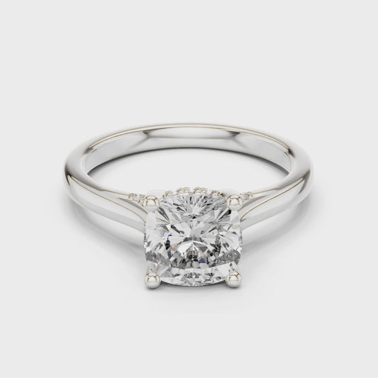 2.1 Carat Radiant Cushion Cut Moissanite Ring