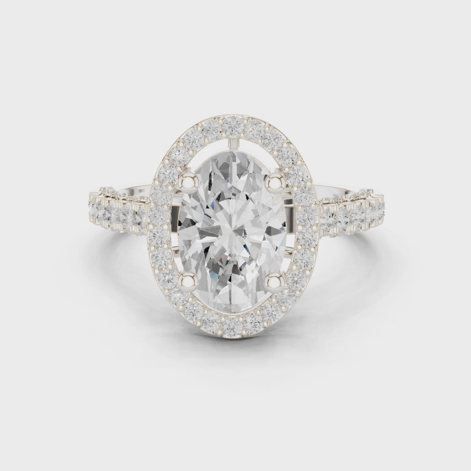 2.5 Carat Royal Oval Cut Moissanite Ring