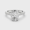 2.2 Carat Oval Cut Moissanite Ring