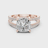 3.3 Carat Cushion Cut Moissanite Ring