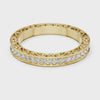 2.5 mm Vintage style Moissanite Band