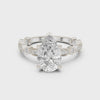 2.2 Carat Elegant Pear Cut Moissanite Ring