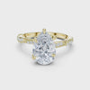 2.7 Carat Radiant Pear Cut Moissanite Ring