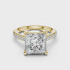4.5 Carat Radiant Princess Cut Moissanite Ring