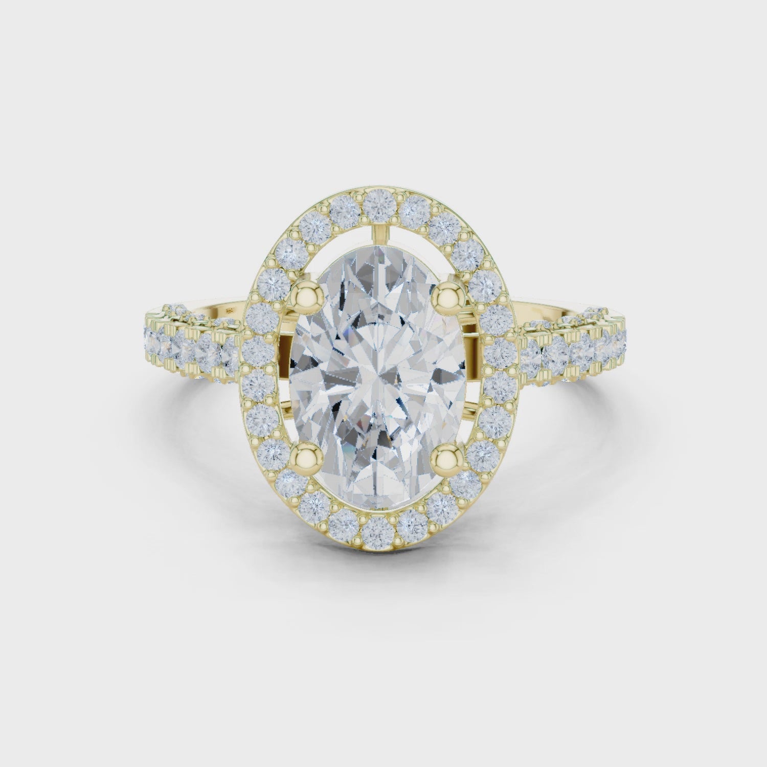 2.5 Carat Royal Oval Cut Moissanite Ring