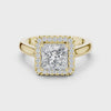2.2 Carat Princess Cut Moissanite Ring