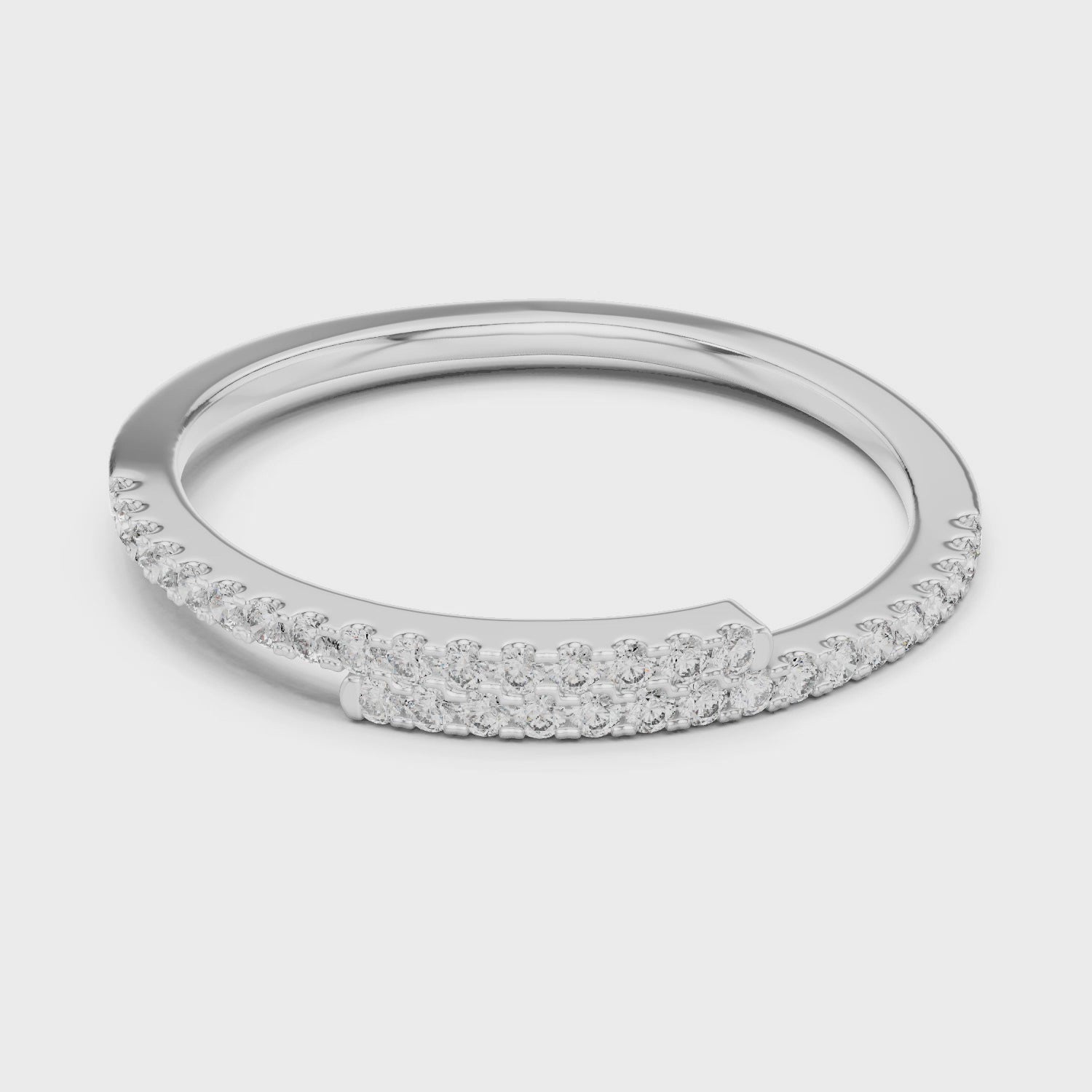 1.5 mm Elegant Moissanite Band
