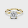 2.1 Carat Elegant Round Cut Moissanite Ring
