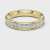 3.86 mm Fancy Moissanite Band