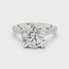 4.5 Carat Elegant Round Cut Lux Band Moissanite Ring