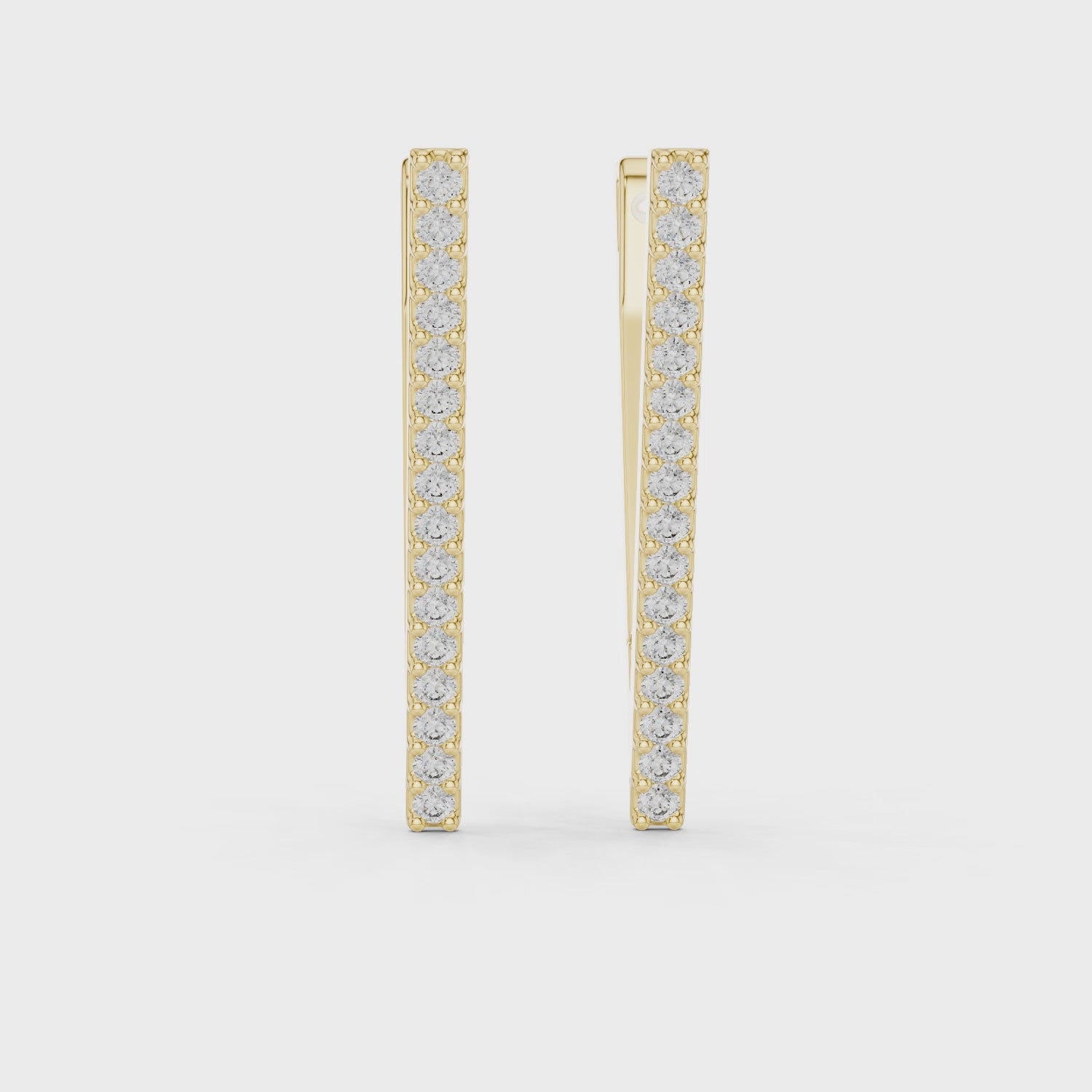 Ritzy Triangular Moissanite Earrings