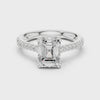 2.3 Carat Emerald Cut Lux Band Moissanite Ring