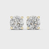 4 Carat Luxury Round Cut Moissanite Earrings