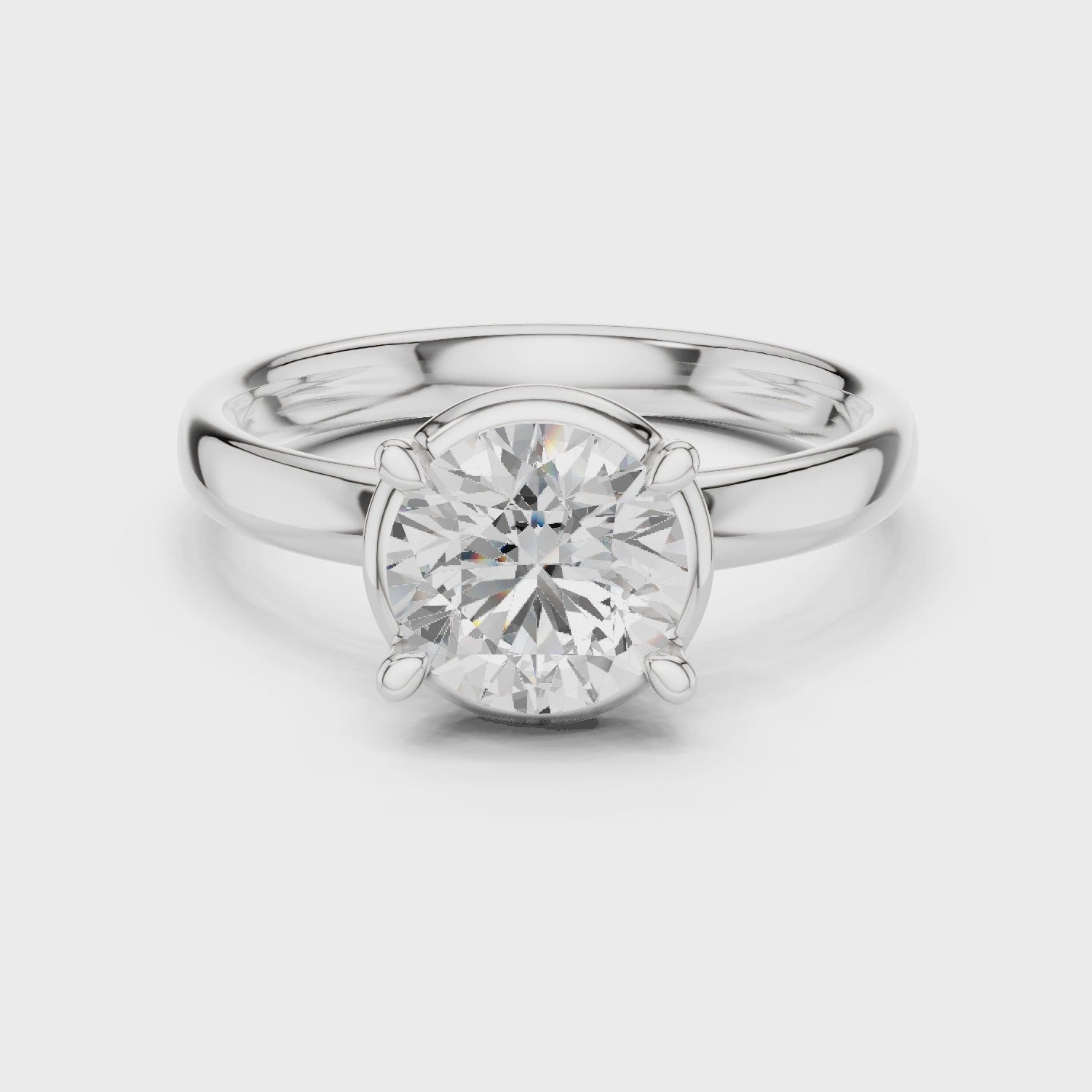 1.5 Carat Luxury Round Cut Moissanite Ring