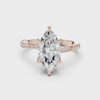 2.5 Carat Exquisite Marquise Cut Moissanite Ring