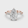 3.3 Carat Pear Cut Moissanite Ring
