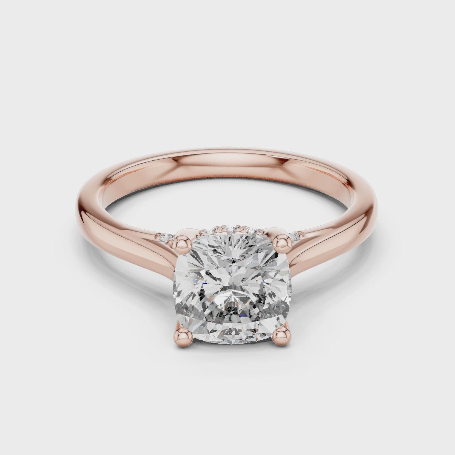 2.1 Carat Radiant Cushion Cut Moissanite Ring